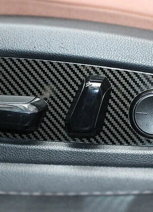 Seat Button Handle Panel Cover For Lexus UX200 250h 2019-2023 Steel Carbon Fiber