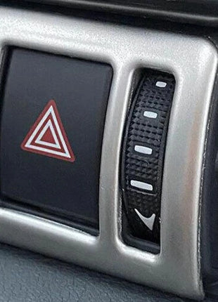 1P Silver Steel Emergency Light Switch Button Trim For Lexus NX250 350 2022-2023