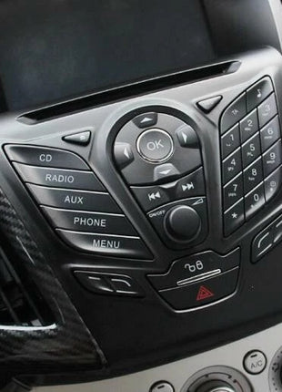 2PCS For Ford Focus Central Console Air Outlet Vent Trim 2012-2018 Carbon Fiber