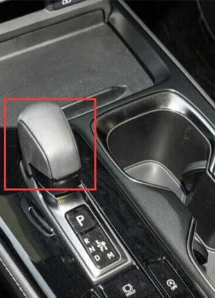 Black Leather Central Console Gear Shift Knob Cap Trim For Lexus NX250 350 22-23