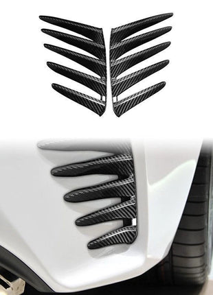 Carbon Fiber Rear Bumper Side Air Vent Splitter Cover Trim for Lexus RC 15-18