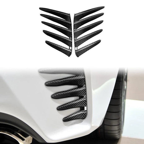 Carbon Fiber Rear Bumper Side Air Vent Splitter Cover Trim for Lexus RC 15-18