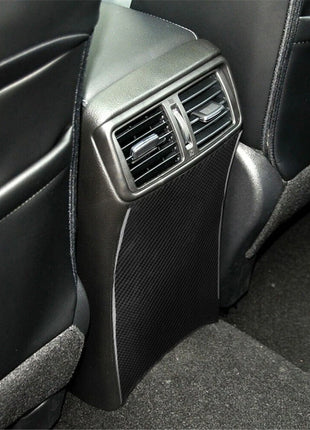 Carbon Fiber Rear Below Vent Outlet Panel Cover Trim For Nissan Rogue 2014-2016