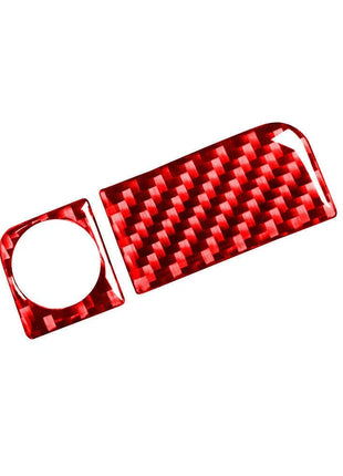 Red Carbon Fiber Rear Storage Box Locker Trim Cover For Nissan 350z 2003-2005