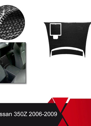 3x Carbon Fiber Rear Center Control Trim Cover Sticker For Nissan 350Z 2006-2009