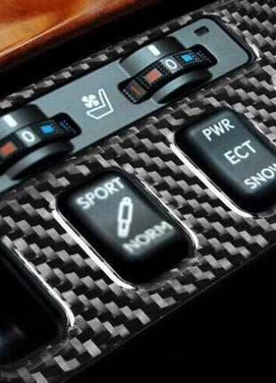 Function Control Button Frame For Lexus GS350 450h 2007-2011 Real Carbon Fiber
