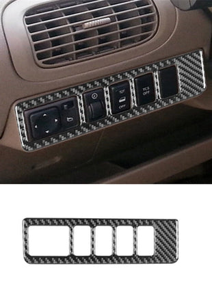 Rearview Mirror Tcs Control Button Trim Carbon Fiber For Nissan Quest 2004-2006