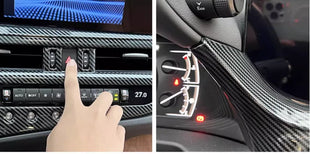 Middle Console Air Outlet Vent Trim For Lexus ES250 300h 350 23-24 Carbon Fibre