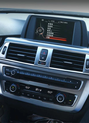 Silver Abs Central Air Outlet Vent Trim For Bmw 3 4 Series 3gt F30 F34 2013-2019