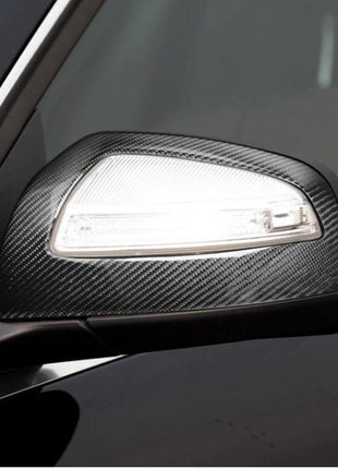 Real Carbon Fiber For BENZ W204 C-CLASS C63 C300 C350 06-2009 Mirror Cover Caps