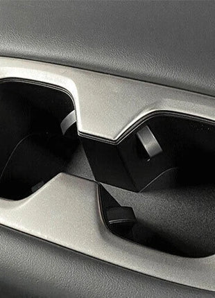 Rear Drinking Glass Panel Cover Trim For Lexus NX250 350 2022-2023 Silver Steel
