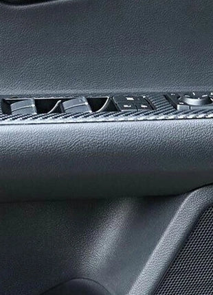 Window Lock Lift Panel Sticker Trim For Lexus UX200 250h 2019-2023 Carbon Fiber