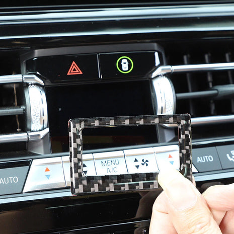 Carbon Fiber Air Condition Temperature Display Trim For Bmw 8 Series G14 2019-22