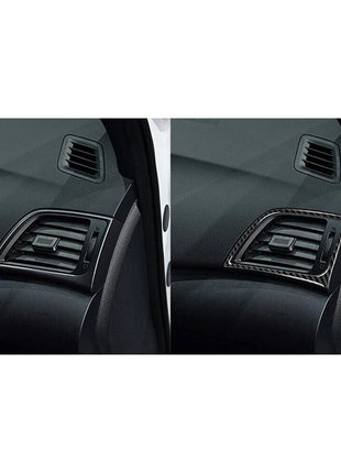Carbon Fiber Dashboard Vent Outlet Outer Frame Trim For Nissan Sentra 2013-2019