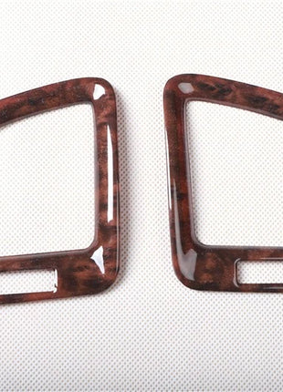 Fit For Buick Regal 2009-2013 Peach Wood Console Side Outlet Vent Covers Trim 2*