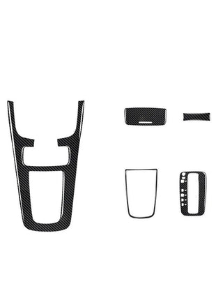 Carbon Fiber Interior Gear Shifter Panel Cover Trim For Nissan Sentra 2013-2019