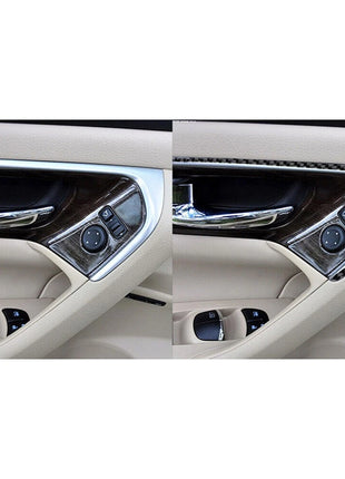 2X Carbon Fiber Front Door Handle Strips Cover Trim For Nissan Altima 2013-2015