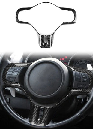 Real Dry Carbon Fiber Steering Wheel Cover Trim For Mitsubishi Lancer EVO X 10th