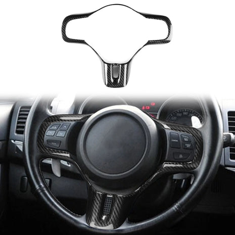 Real Dry Carbon Fiber Steering Wheel Cover Trim For Mitsubishi Lancer EVO X 10th