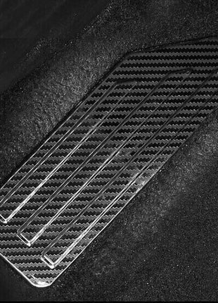 For Nissan Altima 2019-22 Carbon Fiber Steel Footrest Pad Pedal Cover Trim 1pcs