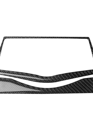 1 Set For Nissan 370z 2009-2020 Carbon Fiber Navigation Decoration Cover Trim