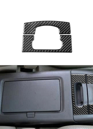 2Pcs Carbon Fiber Interior Ashtray Cover Trim Sticker For Lexus RX300 1998-2003