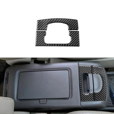 2Pcs Carbon Fiber Interior Ashtray Cover Trim Sticker For Lexus RX300 1998-2003