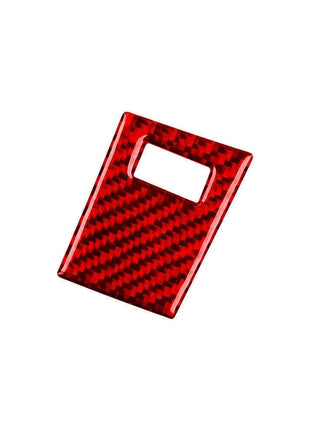 Red Carbon Fiber Interior Car Lock Button Cover Trim For Lexus CT200h 2011-2017