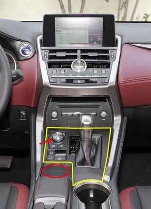 Middle Console Gear Shift Frame For Lexus NX200T 300H 15-2021 Real Carbon Fiber