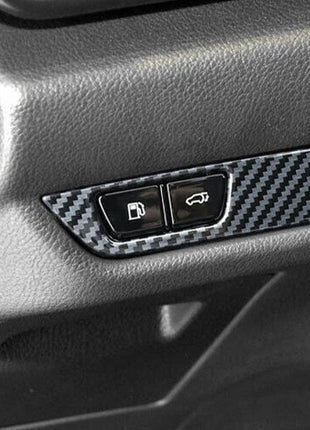 For Lexus NX250 350 2022-23 Carbon Fiber Style Fuel Tank Switch Panel Cover Trim