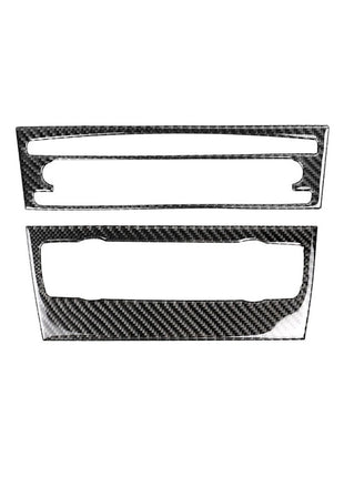 For Bmw E90 3 Series 2005-12carbon Fiber Air Conditioning Cd Control Panel Cover