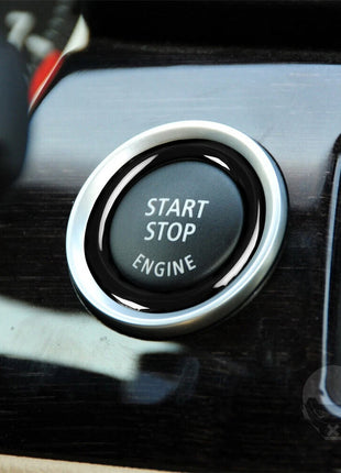 Black Engine Start Stop Button Cover For Bmw 3 Series E90 E92 E93 Z4 E89 2009-12