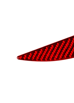 Red Carbon Fiber Cd Player Lower Trim Cover Decor For Nissan Quest 2004-2006