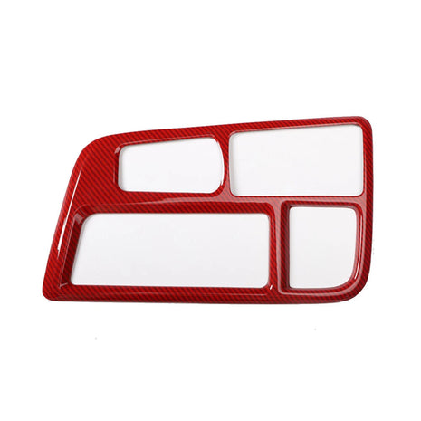 For Hyundai Sonata 9 18-19 Red Carbon Fiber Console Gear Shift Frame Cover Trim