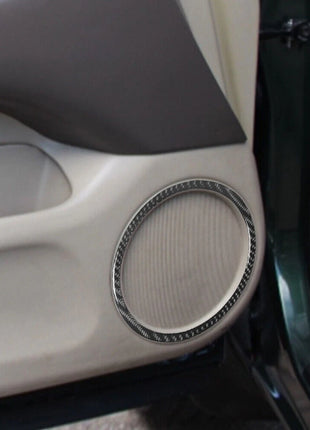 2x Carbon Fiber Interior Front Door Speaker Cover Trim For Lexus RX300 1998-2003