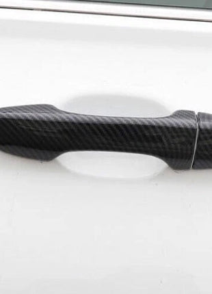 For Volkswagen Jetta Mk7 19-21 Carbon Fiber Style Exterior Side Door Handle Trim