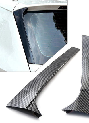 For Skoda Kodiaq 2016-2020 Carbon Fiber Rear Window Spoiler Side Wing Trim Cover