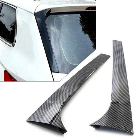 For Skoda Kodiaq 2016-2020 Carbon Fiber Rear Window Spoiler Side Wing Trim Cover
