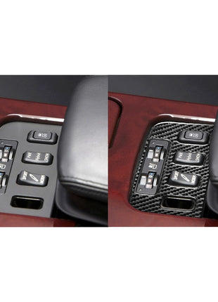 Carbon Fiber Interior Seat Heated Button Cover Trim For Lexus GS300/350/450h/460