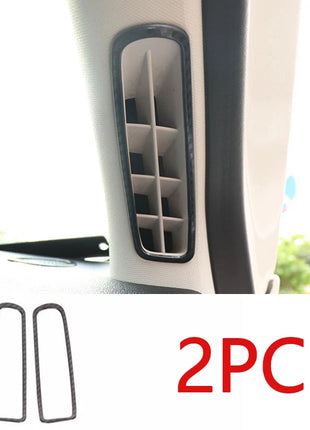 2019-2020 carbon fiber steel A pillar air outlet vent cover trim For Ford Focus