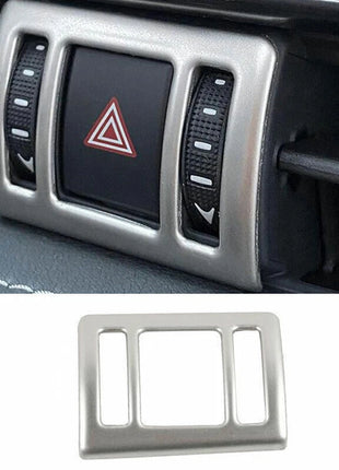 1P Silver Steel Emergency Light Switch Button Trim For Lexus NX250 350 2022-2023