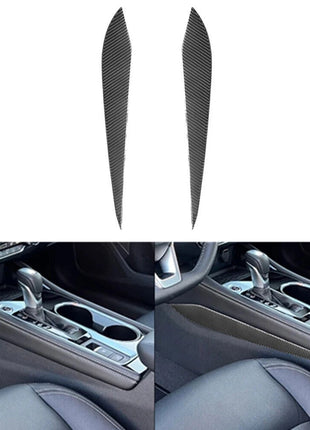 Carbon Fiber  Central Console Side Strips Cover Trim For Nissan Altima 2019-2022