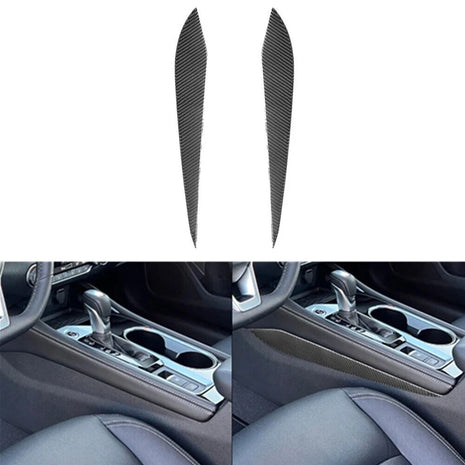 Carbon Fiber  Central Console Side Strips Cover Trim For Nissan Altima 2019-2022
