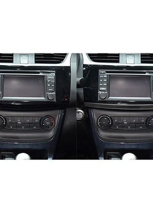 Carbon Fiber Center Console Middle Cover Trim Strip For Nissan Sentra 2013-2019