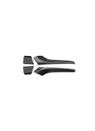 4P Carbon Fiber Look Side Rear View Mirror Strip Trim For Lexus RX350 450h 16-22