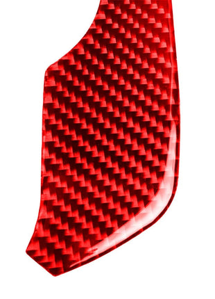 Red Carbon Fiber Speedmeter Instrument Cover Trim For Nissan GT-R R35 2008-2016