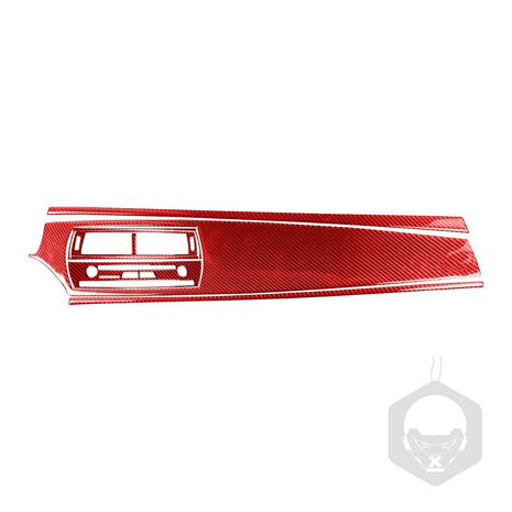 10Pcs For BMW Z4 E85 03-08 Red Carbon Fiber Center Console Dashboard Panel Cover