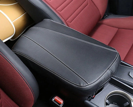 Central Console Storage Box Cover For Lexus NX200t 300h 2015-2021 Black Leather
