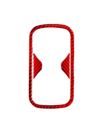 Red Carbon Fiber Rear Cup Holder Frame Cover Trim For Nissan Altima 2019-2022