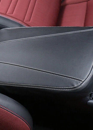 Central Console Storage Box Cover For Lexus NX200t 300h 2015-2021 Black Leather
